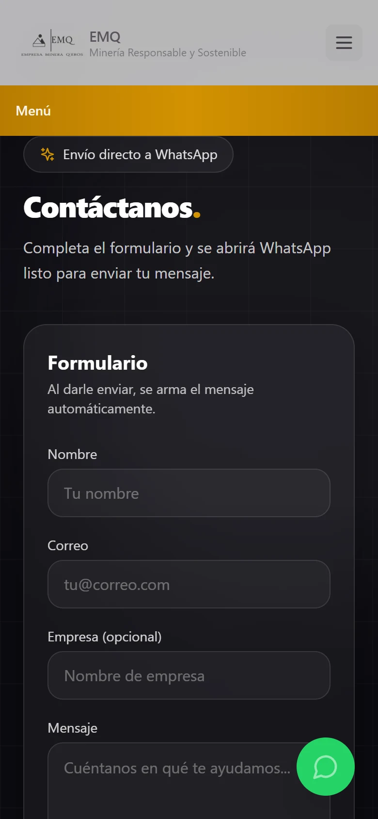 Detalle móvil de EMIN Q'EROS