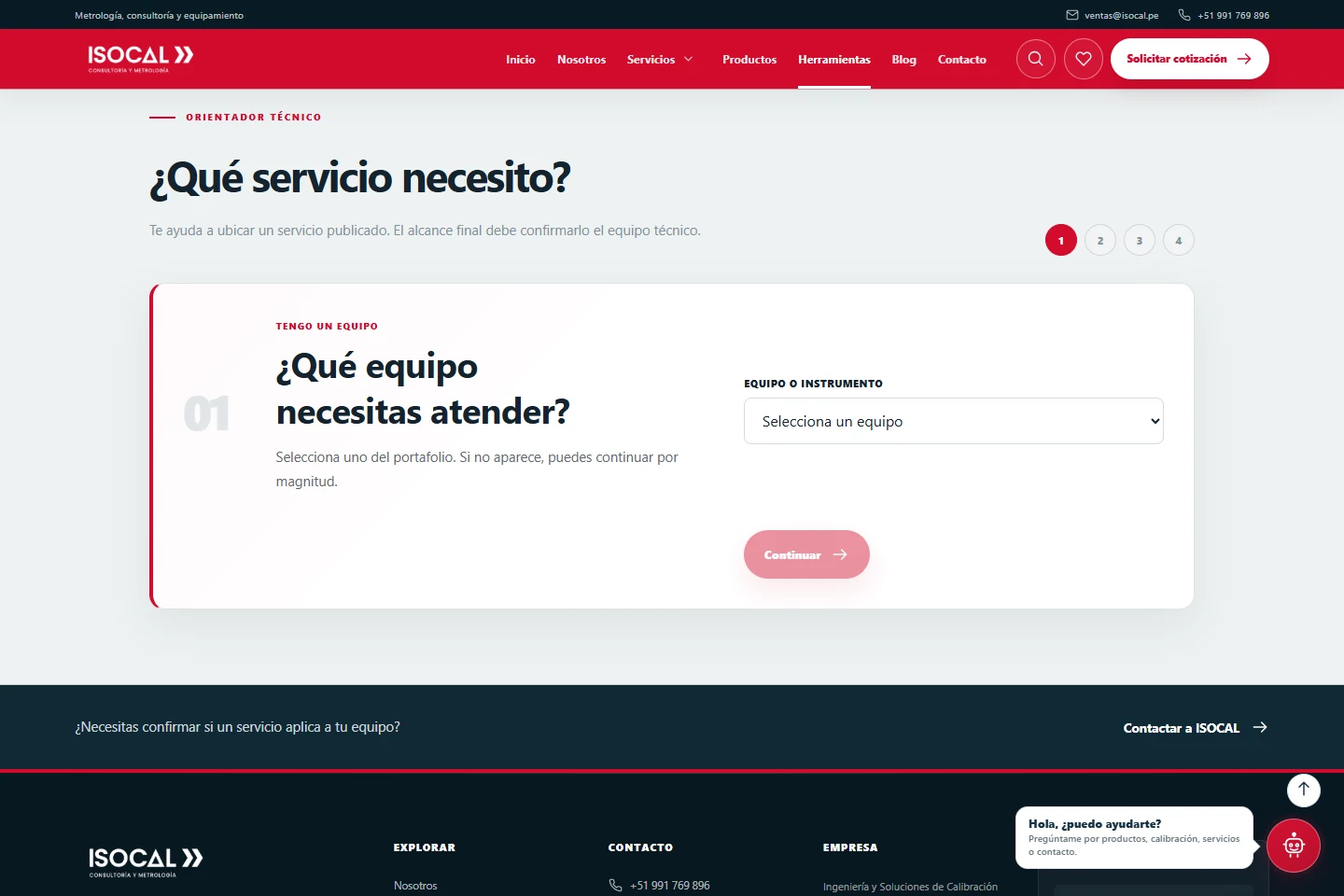 Ejemplo de Integraciones y automatización en ISOCAL