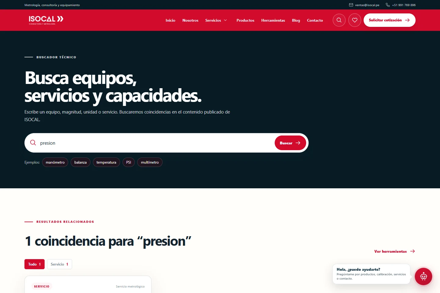 Ejemplo de Aplicaciones en ISOCAL